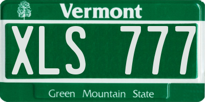 VT license plate XLS777