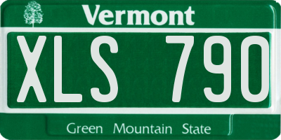 VT license plate XLS790