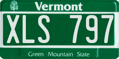 VT license plate XLS797