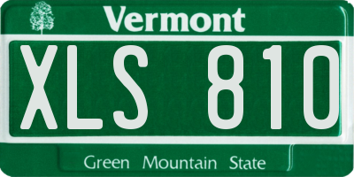 VT license plate XLS810