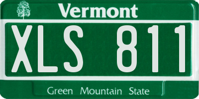 VT license plate XLS811