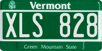 VT license plate XLS828