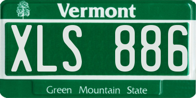 VT license plate XLS886