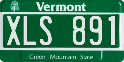 VT license plate XLS891