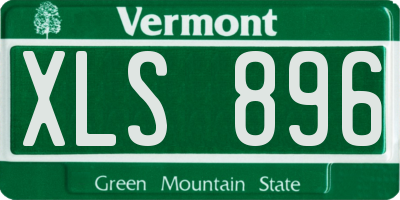 VT license plate XLS896
