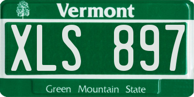 VT license plate XLS897