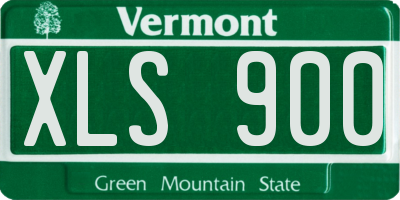 VT license plate XLS900