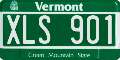 VT license plate XLS901