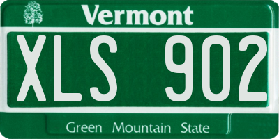 VT license plate XLS902
