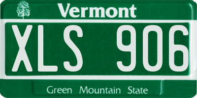 VT license plate XLS906