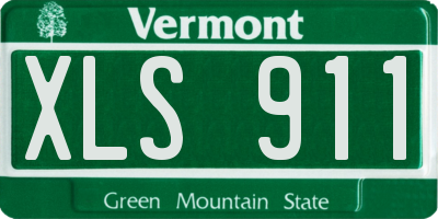 VT license plate XLS911