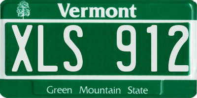 VT license plate XLS912