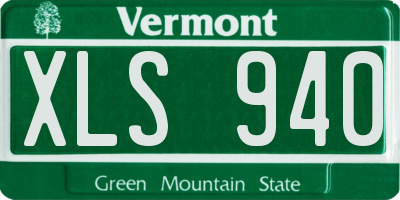 VT license plate XLS940