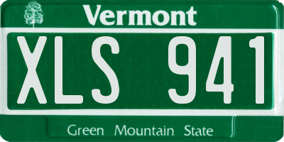 VT license plate XLS941