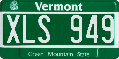VT license plate XLS949