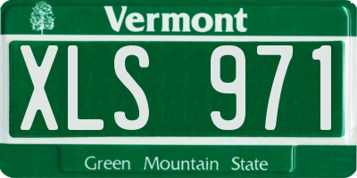 VT license plate XLS971