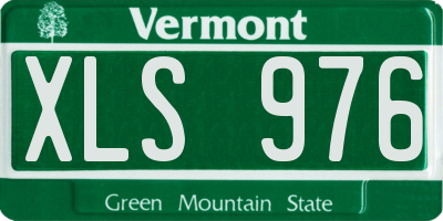VT license plate XLS976