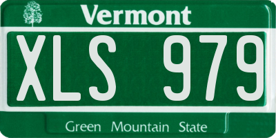 VT license plate XLS979