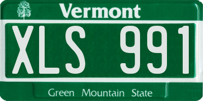 VT license plate XLS991