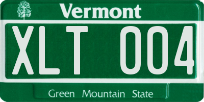 VT license plate XLT004