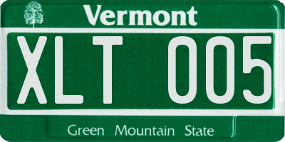 VT license plate XLT005