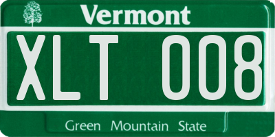 VT license plate XLT008
