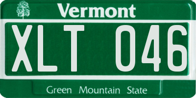 VT license plate XLT046