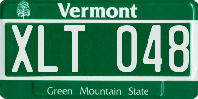 VT license plate XLT048