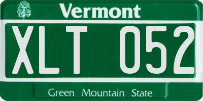 VT license plate XLT052