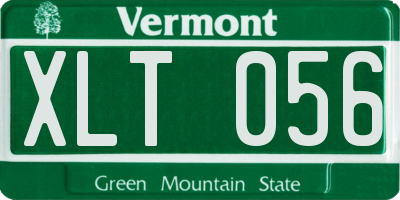 VT license plate XLT056