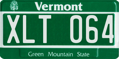 VT license plate XLT064