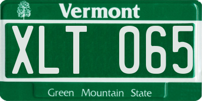 VT license plate XLT065