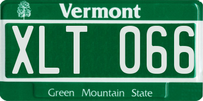 VT license plate XLT066