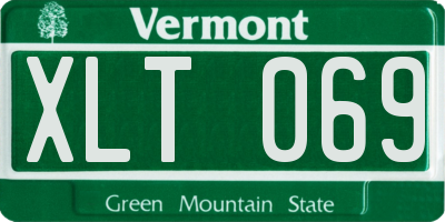 VT license plate XLT069