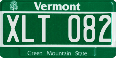 VT license plate XLT082