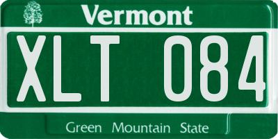 VT license plate XLT084