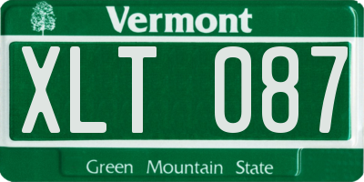 VT license plate XLT087