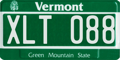 VT license plate XLT088