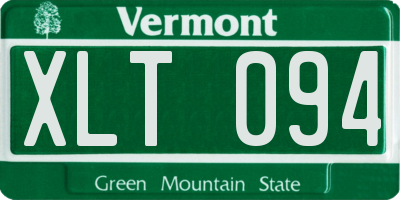 VT license plate XLT094