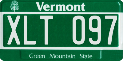 VT license plate XLT097