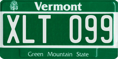 VT license plate XLT099