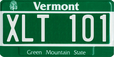 VT license plate XLT101