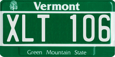 VT license plate XLT106