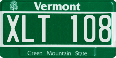 VT license plate XLT108