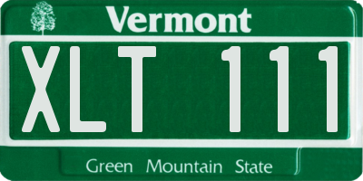 VT license plate XLT111