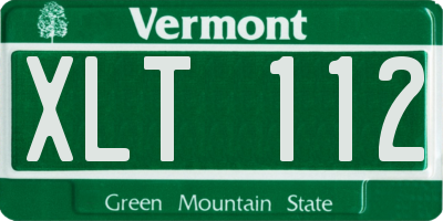VT license plate XLT112