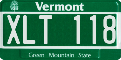VT license plate XLT118
