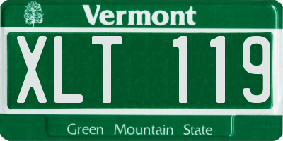 VT license plate XLT119