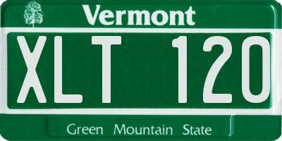 VT license plate XLT120