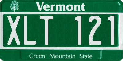 VT license plate XLT121